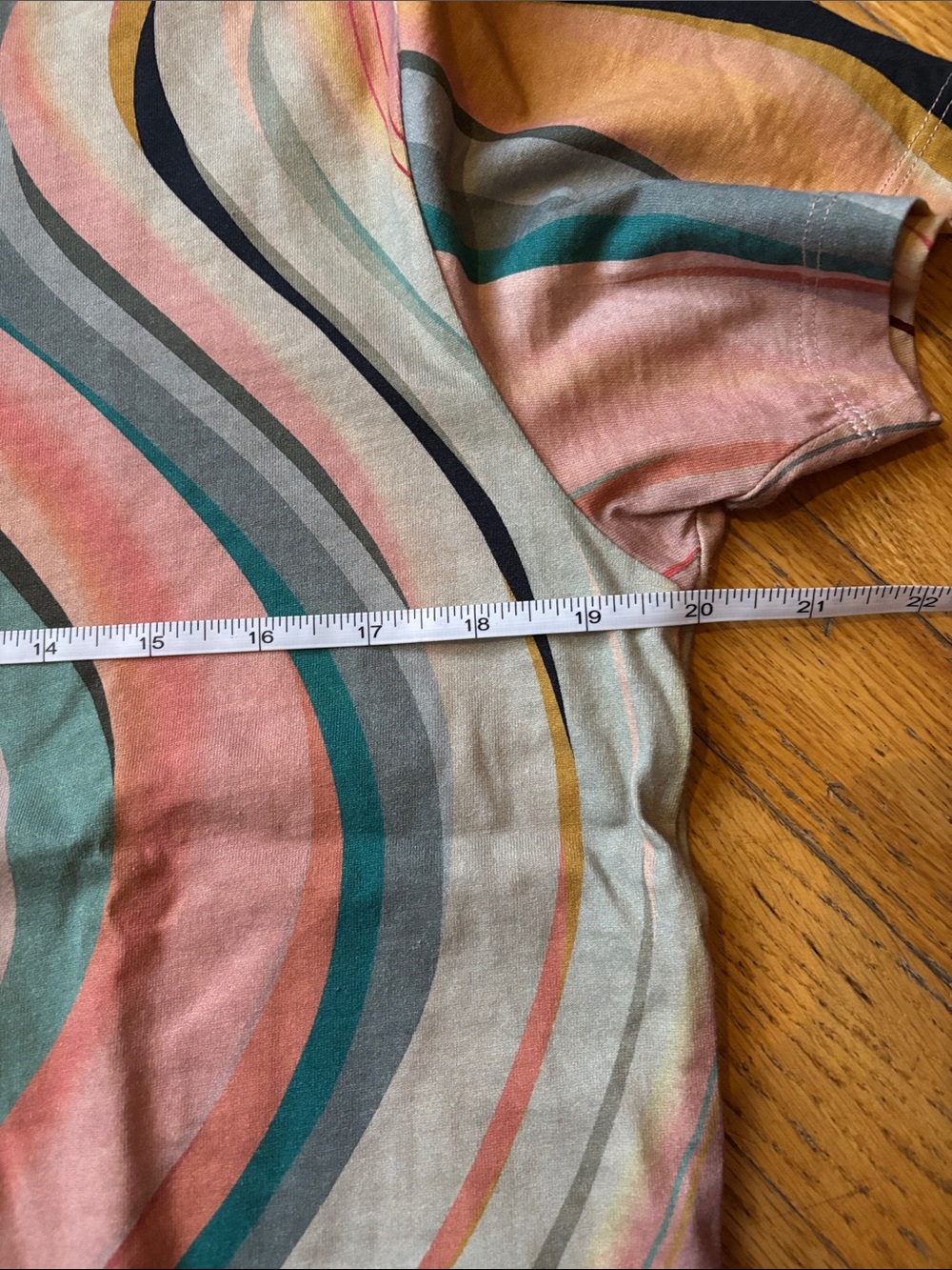 PAUL SMITH Organic Cotton Swirl Pattern T-Shirt Made in Portugal - Picture 7 of 7